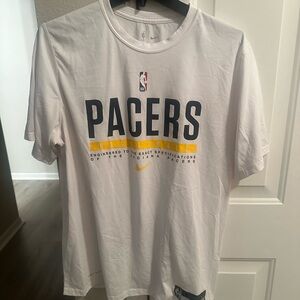 SOLD: Nike Pacers White and Yellow Tee NBA